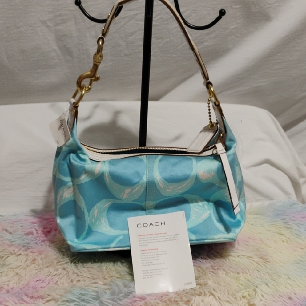 (#1) RARE! NWT Authentic Coach Hampton Weekend Collection Shoulder Bag - Picture 15 of 15